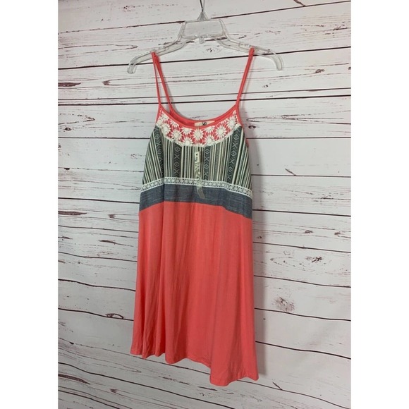 Ya Los Angeles Boutique Women's M Medium Coral Sleeveless Dress NEW With TAGS - Picture 7 of 12